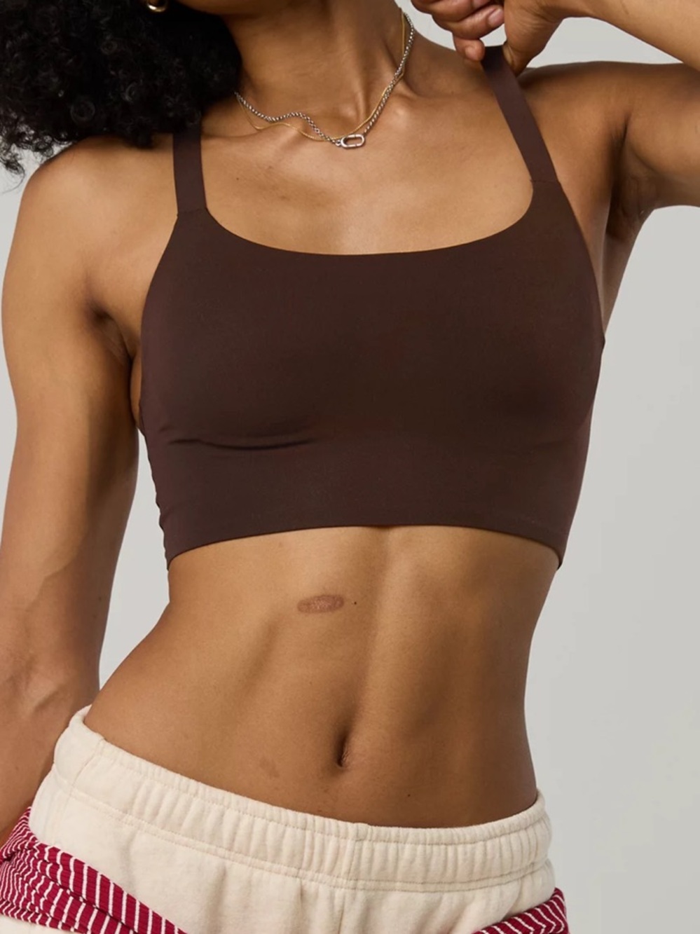 OFFLINE By Aerie Real Me Hold Up! Racerback Sports Bra in Deep Earth sz XL DD
